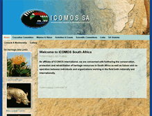 Tablet Screenshot of icomos-sa.org